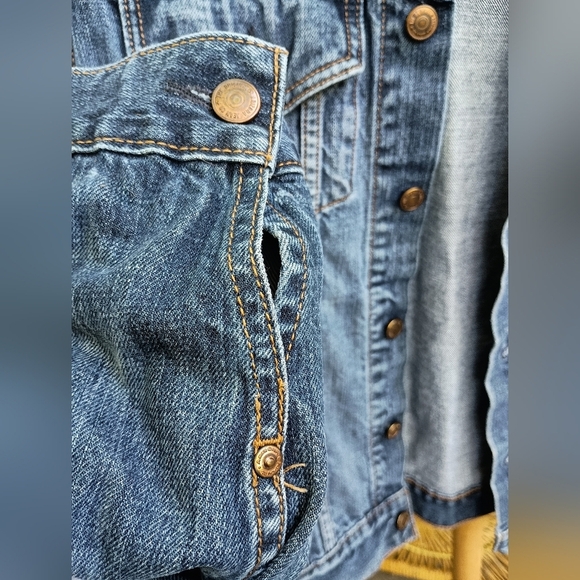 Vintage AriZona 100% Cotton Blue Denim Jacket_Small - Picture 5 of 12